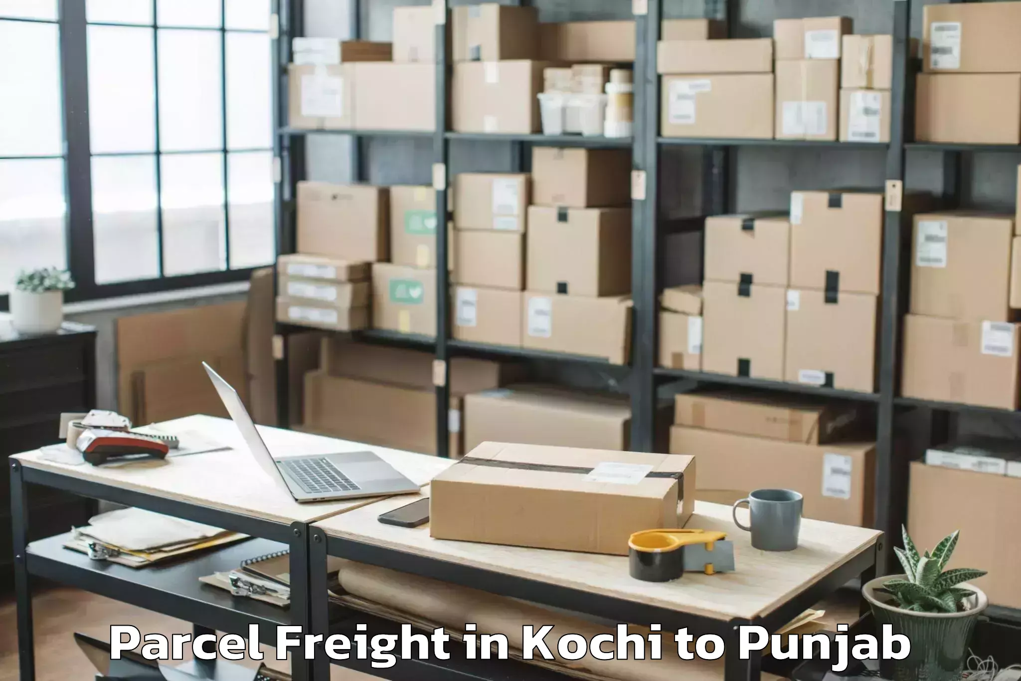 Reliable Kochi to Lakhanpur Parcel Freight